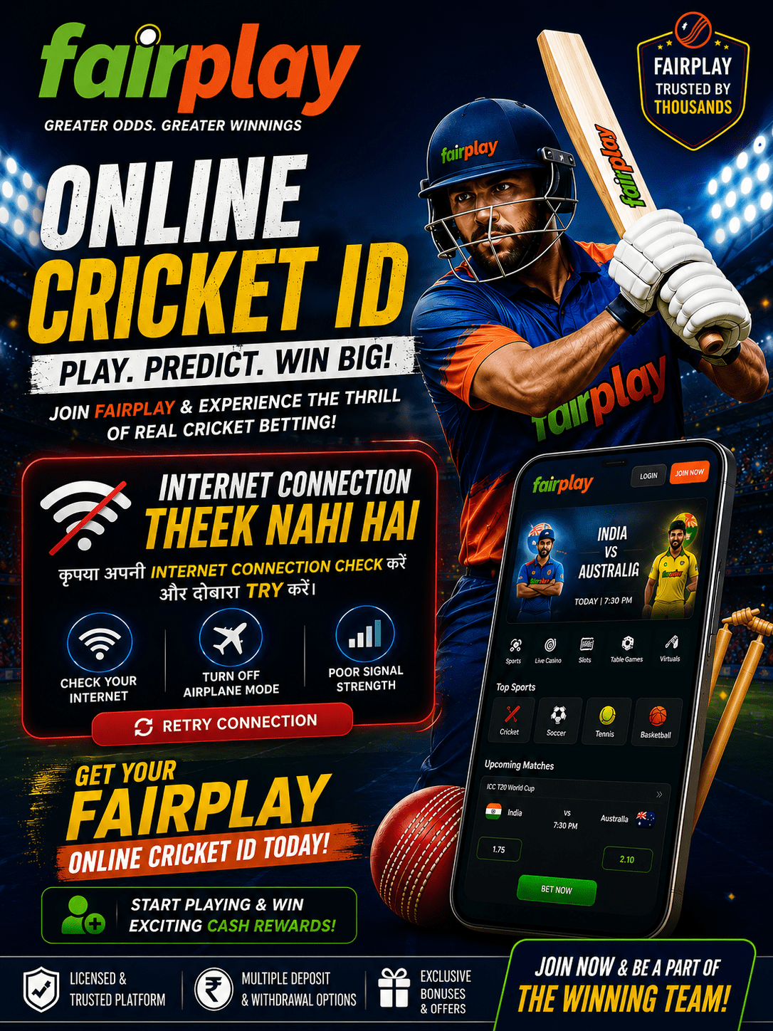 FAIRPLAY ONLINE CRICKET ID registration