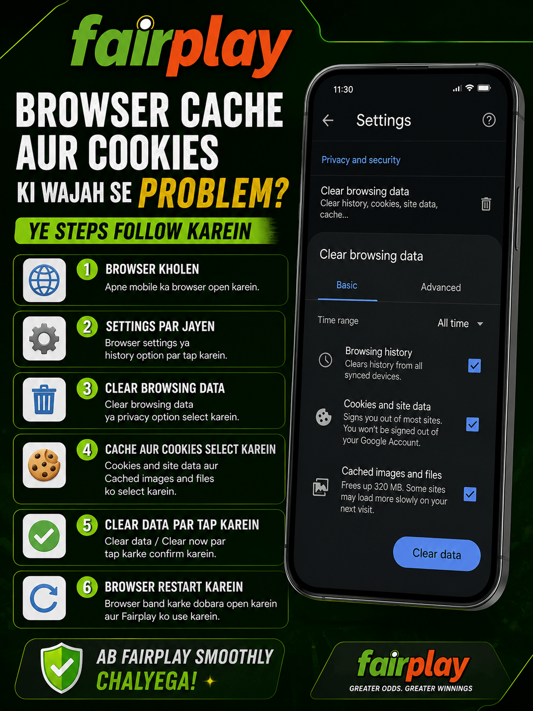 FAIRPLAY Browser Cache